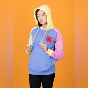 Teddy Fresh Pastel Colorblock Women's Hoodie